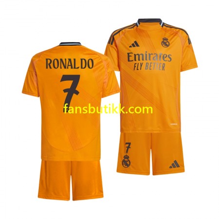 Fotballdrakt Real Madrid Cristiano Ronaldo 7 Barn Bortetrøye 2024-2025 Kortermet